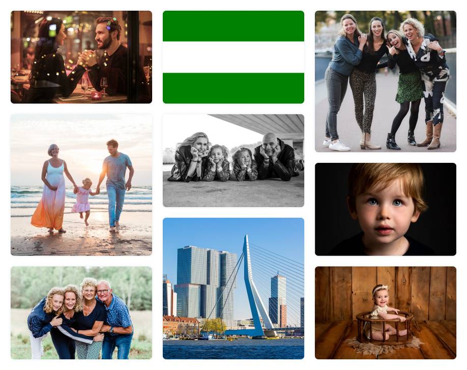Happix collage van particuliere soorten fotografie in Rotterdam